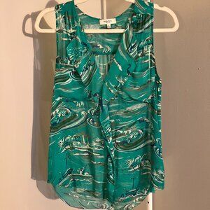 Babaton Aritzia Sleeveless Silk Shirt